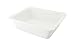 CAC China Food Pans Bright White Porcelain 1/2 Deep GN Pan, 12-3/4 by 10-3/8 by 4-Inch, 4-Pack