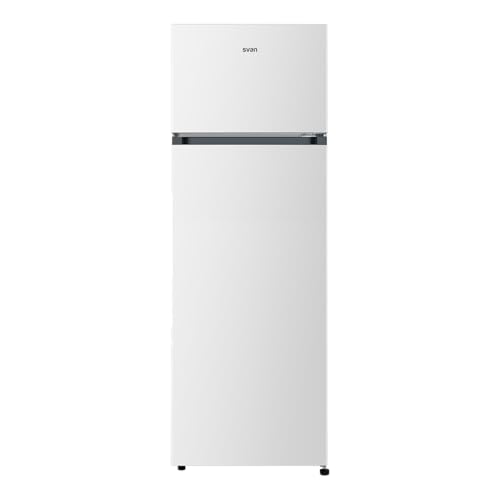 Svan Frigorífico 2 Puertas Blanco SF165501E. Capacidad 243 Litros, Puerta Reversible, Bajo Nivel Sonoro, Eficiencia Energética Clase E