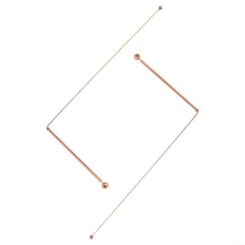 Kupfer-Wünschelruten Tragbares Design Kupfersonde Stab Tauchmessgeräte für Wasserschatzsuche