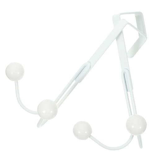 CORHAD 2個 多機能ドアフック 耐久性アイアン製 省スペース設計 衣類 帽子 タオル整理用 寝室 キッチン 浴室対応 簡単取付け扉掛けハンガー