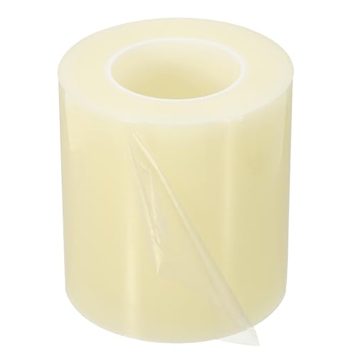 Image of PATIKIL Removable Protective Film Tape, 6 Inch x 656 ft PE Surface Protective Scratch Film Tape Roll for Furniture Electrical Appliances Plastic Hardware Medium Stickiness Clear
