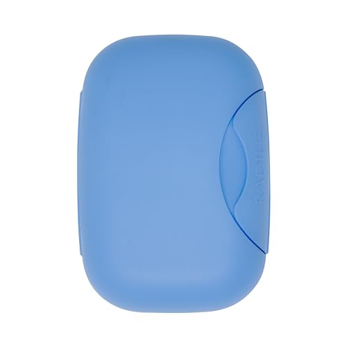 RADIUS Soap Travel Case, BPA-Free Recycled Plastic, Leakproof, Portable for Bathroom, Gym, Home, Camping - Light Blue