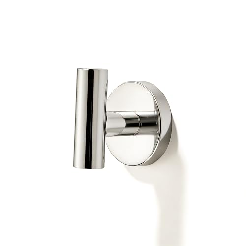 khtumeware Vibrant Polished Nickel Bathroom Towel Hooks 3 Pack Heavy Duty Coat Hook Robe Hooks for Kitchen Toilet Wall Mount