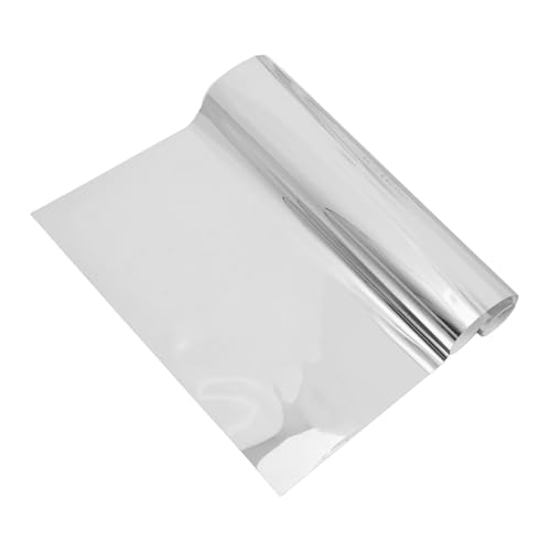 Alipis Espejo Autoadhesivo de Pared de 50 X 200 Cm Plateado para Decoración de Sala de Estar