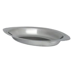 American Metalcraft 12 oz Oval Stainless Au Gratin Dish, 12-Ounce, Silver