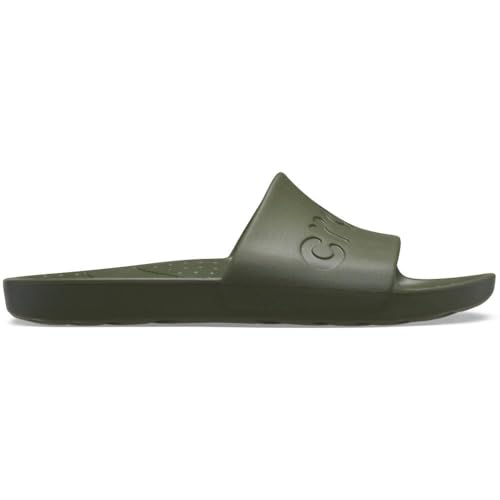 Crocs Unisex's Slide Sandal, Army Green, 5 UK Men/ 6 UK Women
