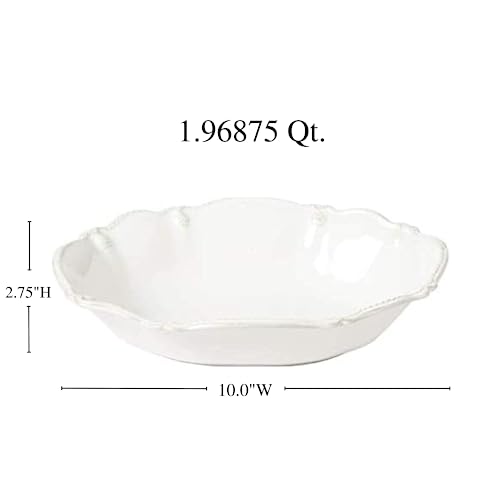 Juliska Berry And Thread Whitewash 10" Oval Serving Bowl #TOP1