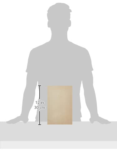 Rayher Sperrholzplatte, 30 x 20 cm, Stärke 4 mm, unbehandeltes Pappelholz, für Laubsäge-Arbeiten, zum kreativen Erstellen von Figuren, Schildern usw., 6299800