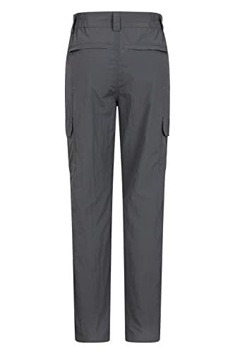 Mountain Warehouse Explore Mens Cargo Trousers - Long Length, UPF 50+, Multiple Pockets Pants - for Spring Summer, Walking, Hiking, Outdoors & Trekking Grey (Long Length) Men's W28 - Image 3