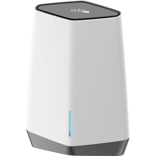 Image of NETGEAR Orbi Pro WiFi 6 Tri-band Mesh System (SXK80) | Router with 1 Satellite Extender for Business or Home | Coverage up to 6,000 sq. ft. and 60+ Devices | AX6000 802.11 AX (up to 6Gbps) (Pack of 2)
