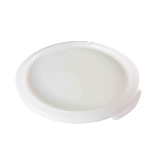 A-to-Z Supply PLRFC0204PP Food Storage Container Cover, fits 2 & 4 Quart, Round, Stain Resistant, -40° to 160° F Temperature Range, BPA Free, Polypropylene, White, NSF