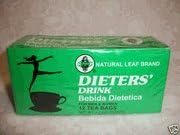 BOX NATURAL LEAF BRAND DIETER DRINK TEA 1.5 OZ FOR MEN AND WOMEN