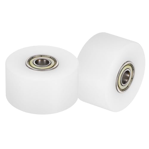Roue à rouleaux en nylon avec roulements pour guidage de courroie plate