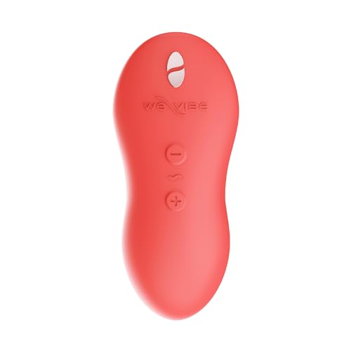 We-Vibe Touch X Lay On Vibrator | Vibrating Mini Bullet Sex Toys for Women | Clitoral Stimulator Personal Massager | 8 Intensity Levels & 7 Vibration Modes| Adult Toys & Sexual Pleasure Tools | Coral