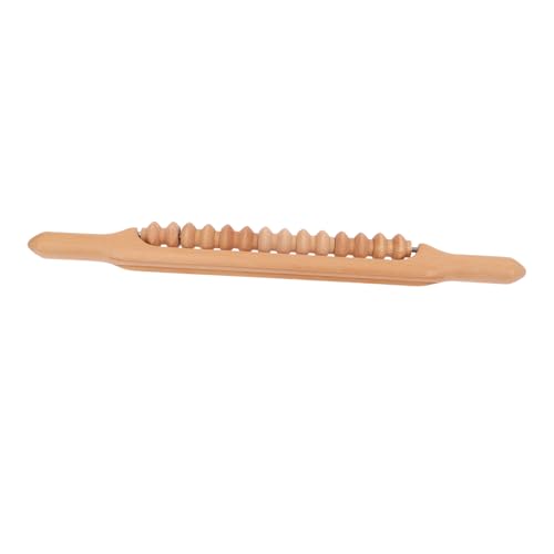 SOIMISS Rodillo de Masaje de Madera para Cuerpo Masajeador Corporal Antiestrés Mejora Circulación Masaje Piernas Cuello y Espalda Herramienta Profesional para y Relajación