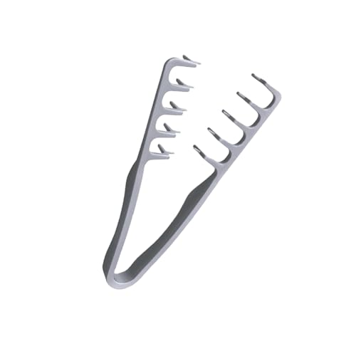 Peine texturizador, Peine de estilismo con Textura esponjosa, plástico ABS con Agarre Texturizado, Herramienta de estilismo de Dientes Anchos para Mujeres y Hombres,A