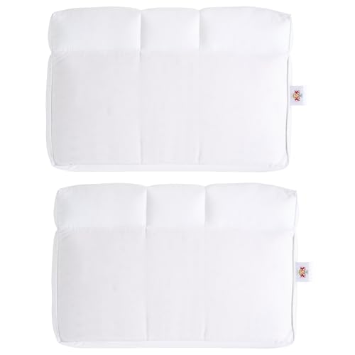 BZ LUXURY MEDIDOWN Cojín cama 60 x 40 x 12 – Doble soporte para espalda y cadera – Lado suave y lado duro – Altura extra 12 cm – Ergonómico transpirable | Soporte Cervical | 2 cojines