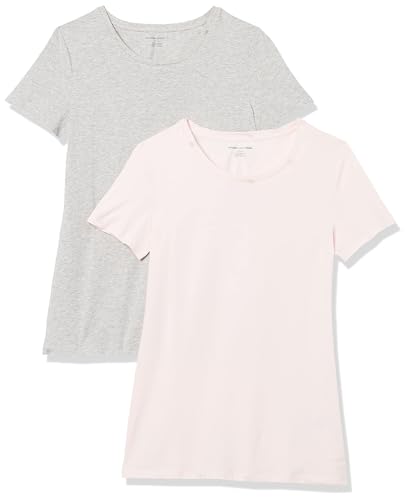 Image of Amazon Essentials Women's Regular-Fit Short-Sleeve Crewneck T-Shirt, Multipacks