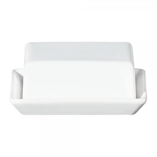 ASA 4708147 Butterdose - Grande - Keramik - weiß 16,5 x 13,5 x 7 cm