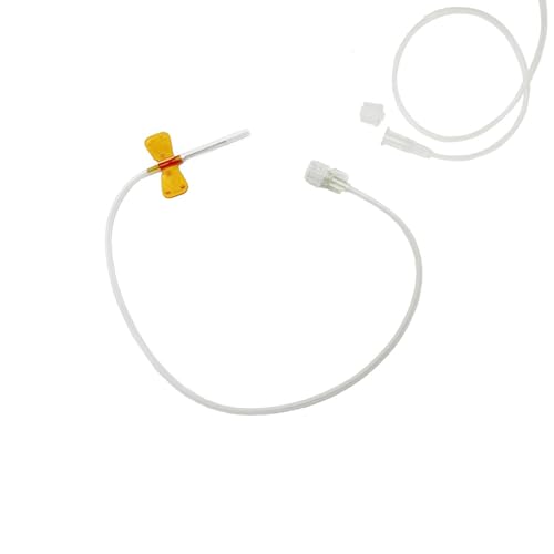 50pcs Butterfly Infusion Needle,25G Intravenous Infusion Needlen,Sterile Individual Packaging,for Laboratories and Pets Veterinary (25G)