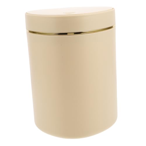Bote de basura pequeño de mesa GANAZONO plástico amarillo