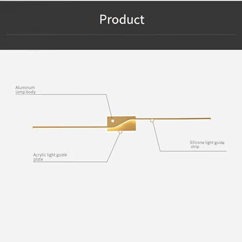 Luz de pared moderna de 100CM para iluminar el pasillo y el espejo 3