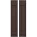 Ekena Millwork ARW101BB311X41TBH Americraft Three 2 Exterior Real Wood Joined Board-n-Batten Shutters (Per Pair), 10 1/2"W x 41"H, Raisin Brown