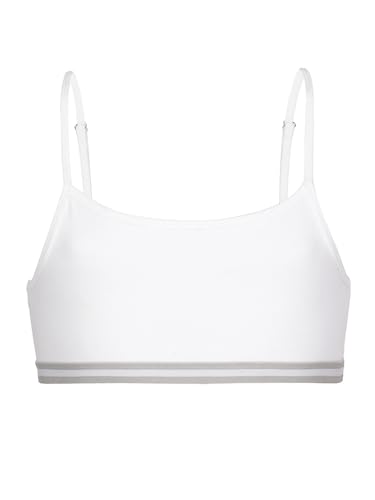 Image of CHARM N CHERISH 4 Pack Pure Cotton Sports Bras for Girls, Non Padded Bras-Slip On Teenage Bras-Combo Pack-Solid Printed