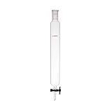Laboy Glass Chromatography Column with 24/40 Joint, 46 mm O.D. and 305 mm Effective Length, PTFE Stopcock for...