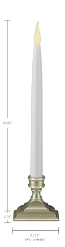 Xodus Innovations FRC1660P-4 13 Inch Battery Operated Remote Controlled Translucent White Flameless Candle with Timer and Realistic Flicker