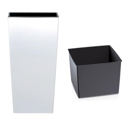 Maceta de flores URBI de plastico cuadrado