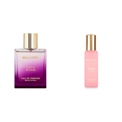 Image of Bella Vita Luxury Date Woman Eau De Parfum Rose Woman Liquid Eau De Parfum For Women With Black Currant Vanilla & Jasminefloral & Sweet Edp Long Lasting Fragrance Scent 20Ml, 100 Ml