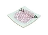 Cumuiu Quartz Pearl Balls Quartz Beads Balls Insert Quartz Pearls for Jewelry Making Decorations Supplies 60 Pack (Pink 6 mm)