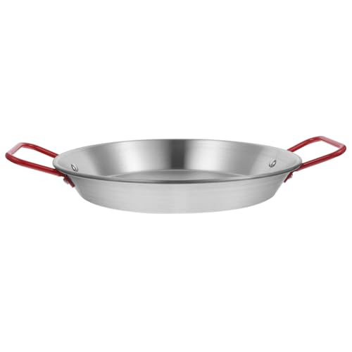 PEPLAYTAL Sartén Inoxidable para Fideos Italianos y Utensilio de Cocina Práctico para Restaurantes Superficie Antiadherente y Distribución Uniforme del Calor