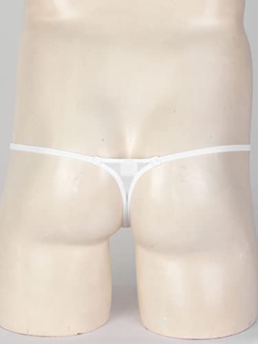 Vxuxlje Men''s Sexy Thongs Underwear Solid Color Stretchy Low Rise Micro G-String Underpants4