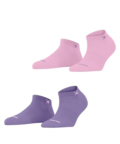 Burlington Everyday Sneaker Multipack W Sn coton unies lot de 2 paires, Chaussettes basses Femme, Violet Lilac 6925, 36-41