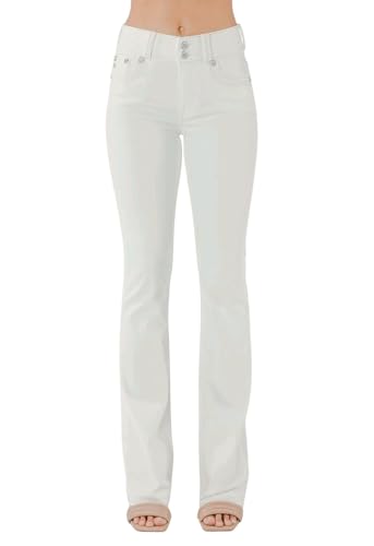 Miss Me Women's Adeline Saddle Stitch Faux Flap Pockets High-Rise Bootcut Jeans2