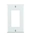 Leviton 80401-W 1-Gang Decora/GFCI Device Decora Wallplate, Standard Size, Thermoset, Device Mount, White