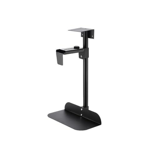 Soporte para Torre de PC bajo el Escritorio, Soporte Giratorio 360° Ajustable en Altura y Ancho, Compatible con la Mayoría de Torres de CPU (Negro/Blanco) miniatura 1