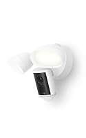 Ring Floodlight Camera Pro (2nd Gen) White | Outdoor Security Camera | Retinal 4K, 10x Enhanced Zoom, 2000 Lumen Floodlights & Siren | 30-day free trial of Ring Protect Plan