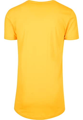 Urban Classics Shaped Long Tee, Camiseta Hombre, Amarillo (Chrome Yellow), XXL