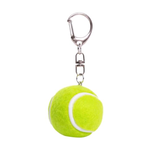 CAOXIAN Mini Tennis Ball Keychain Keyring Car Key Ring Sport Key Chain Tennis Ball Keyrings Bag Pendants for Sport Lovers Kids Party Favors