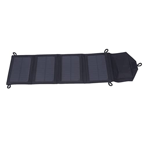 Carregador de energia solar, carregador de painel solar dobrável portátil com pouca luz e baixa saíd