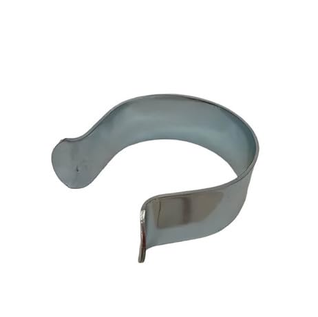 Clips de fixation ronds acier galvanisé Diamètre 50 x 20 Lot de 10
