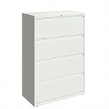 36 in. 4-Drawer Lateral File Cabinet - White