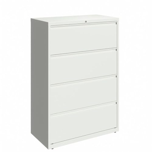 36 in. 4-Drawer Lateral File Cabinet - White
