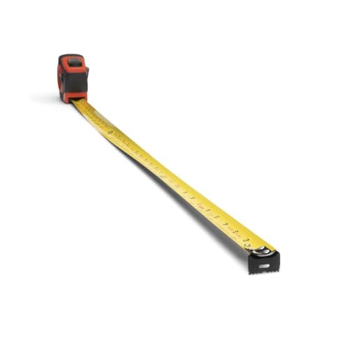 Crescent Lufkin 1" x 25' P1000 Series Hi-Viz® Orange Engineer's Yellow Clad A4 Blade Power Return Tape Measure - PHV1425DN