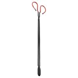 Beaupretty Sanitation Worker Garbage Clamp Long Handle Trash Picker Grabber Metal Tongs for Outdoor Litter