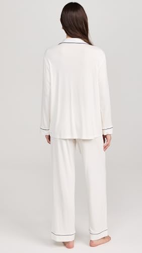 Image of Eberjey Gisele Classic Women's Pajama Set | Long Sleeve Shirt + Long Pants