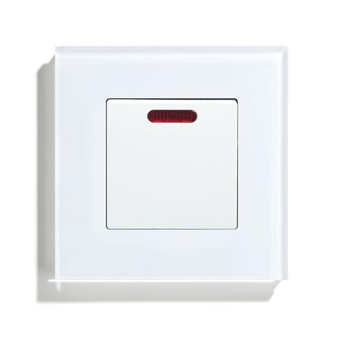 Image of Compatible For BSEED,45A/20A Switch Boiler Water Heater Air Conditioner Push Button Switch ON OFF Rocker Switch Electrical Appliance(20A White)